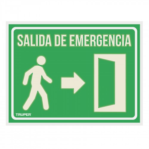 Señalización Truper 18348 Salida de Emergencia