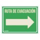 Señalización Truper 18368 Ruta de Evacuación Derecha