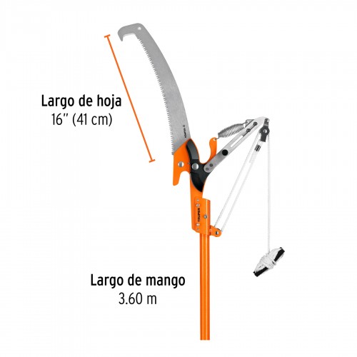 Serrucho para Podar Ramas Altas Truper 18410 mango 3,6m