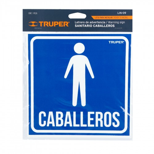 Señalización Truper 18474 Caballeros