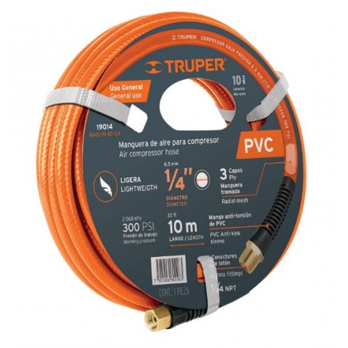 Manguera para Aire Truper 19015 1/4" 284 psi 15m