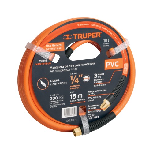 Manguera para Aire Truper 19015 1/4" 300psi 15m