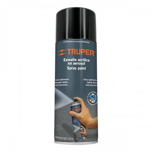 Pintura en Aerosol Truper 19054 400ml Negro Satinado