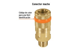 Acople Rápido p/ Aire Truper 19085 1/4" NPT Macho