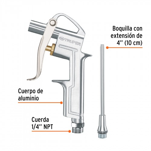 Pistola para Soplete Truper 19235 Metálico 4''