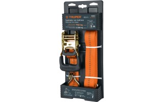 Cinta de Amarre con Catraca Truper 19283 38mm 5m 2250kg Cinta de Amarre con Catraca Truper 19283 38mm 5m 2250kg