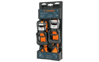 Cinta de Amarre con Catraca Truper 19285 32mm 5m 1000kg 2u Cinta de Amarre con Catraca Truper 19285 32mm 5m 1000kg 2u