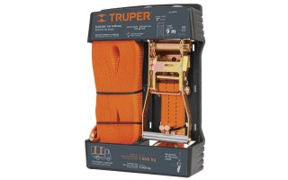 Cinta de Amarre con Catraca Truper 19287 50mm 9m 5000kg Cinta de Amarre con Catraca Truper 19287 50mm 9m 5000kg