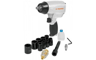 Llave de Impacto Neumática Truper 19372 1/2" 338Nm + Acc. Llave de Impacto Neumática Truper 19372 1/2" 338Nm + Acc.
