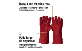Guante para Soldar Truper 19458 Cuero y Algodon Interno Guante para Soldar Truper 19458 Cuero y Algodon Interno