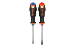 Destornilladores Plano y Cruz Truper 19622 1/4"x4" 2pzs Destornilladores Plano y Cruz Truper 19622 1/4"x4" 2pzs