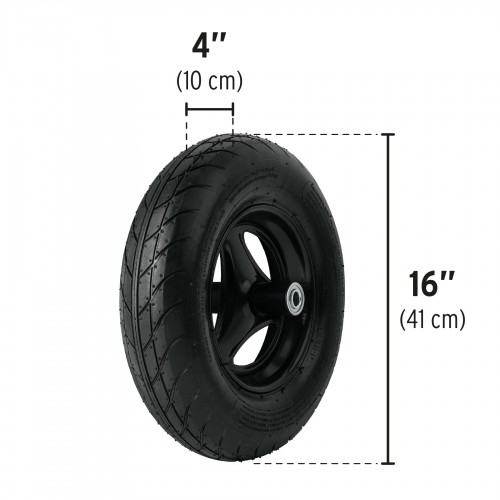 Carretilla Truper 19810 175L 580kg Rueda Neumática