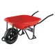 Carretilla Pretul 20628 65L 350kg Metal Rueda Neum. Rojo