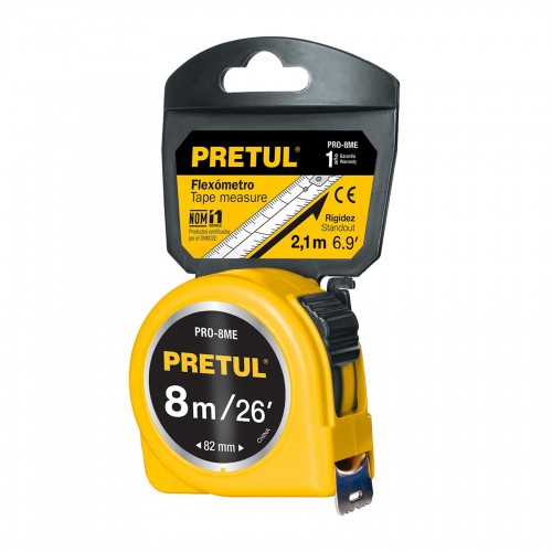 Cinta Metrica Pretul 21603 8m Amarillo