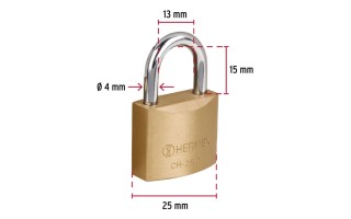 Candado Hermex Basic 22528 Hierro 25mm