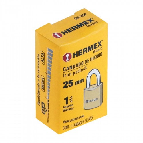 Candado Hermex Basic 22528 Hierro 25mm