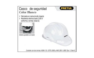 Casco de Seguridad Pretul 25038 Blanco