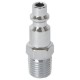 Conector Rápido de Acero Pretul 27023 Cromado 1/4" NPT Macho