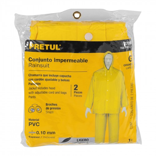 Traje Impermeable Truper 27095 PVC G Ligero