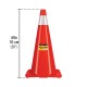 Cono de Precaución Pretul 28254 70cm Naranja Reflectivo