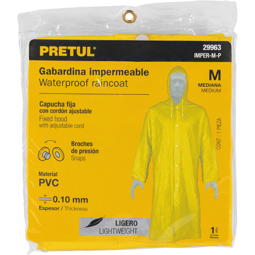 Traje Impermeable Pretul 29963 Amarillo PVC M