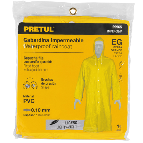 Traje Impermeable Pretul 29965 Amarillo PVC XG