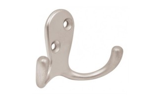 Perchero Doble Hermex 43911 7cm Niquel Satinado Perchero Doble Hermex 43911 7cm Niquel Satinado