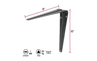 Ménsula Fiero 44010 8x10'' Negro Ménsula Fiero 44010 8x10'' Negro