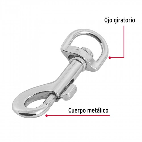 Mosquetón Fiero 44029 Giratorio 7/16" 2" 70kg