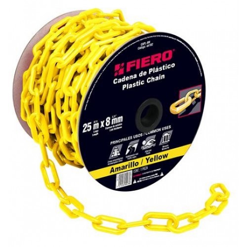 Cadena Plástica Fiero 44182 8mm x 25m Amarillo