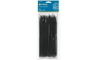 Precinto Volteck 44328 4,5mm x 30cm Negro x50u Precinto Volteck 44328 4,5mm x 30cm Negro x50u