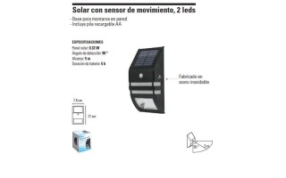 Lámpara Solar Volteck 46362 LED 46362 22 lúmenes0.33W Lámpara Solar Volteck 46362 LED 46362 22 lúmenes0.33W