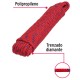 Cuerda Trenzada Fiero 47809 200kgf 6mm x15m Rojo