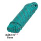 Cuerda Trenzada Fiero 47810 220kgf 8mm x15m Verde