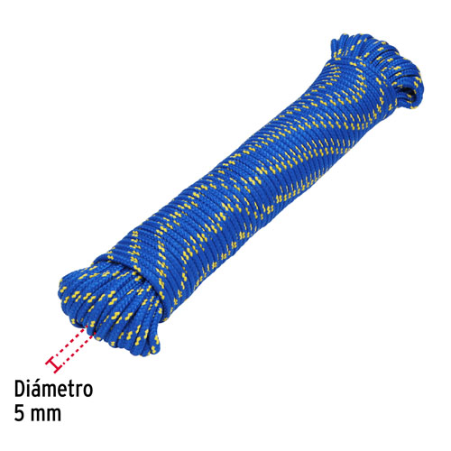 Cuerda Trenzada Fiero 47813 140kgf 5mm x30m Azul