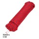 Cuerda Trenzada Fiero 47814 200kgf 6mm x30m Rojo