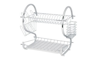 Escurridor de Platos y Cubiertos Foset 47908 Cromado Escurridor de Platos y Cubiertos Foset 47908 Cromado
