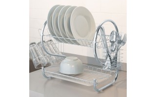 Escurridor de Platos y Cubiertos Foset 47908 Cromado Escurridor de Platos y Cubiertos Foset 47908 Cromado
