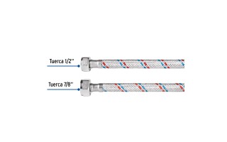 Manguera para Inodoro Foset Basic 48544 1/2"x7/8" 60cm Manguera para Inodoro Foset Basic 48544 1/2"x7/8" 60cm