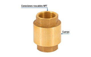 Válvula de Retención Vertical Foset 49066 Latón 3/4'' Válvula de Retención Vertical Foset 49066 Latón 3/4''