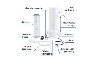 Filtro Purificador de Agua Foset 49217 150L/h Filtro Purificador de Agua Foset 49217 150L/h