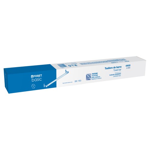 Soporte para Toallas de Baño Foset 49608 Barra 60cm
