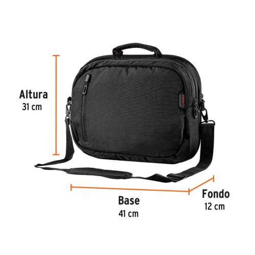 Maletín porta Laptop Truper 60100 41x31x12cm Negro