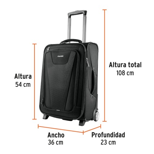 Maleta Truper 62140 108cm 49L Negro