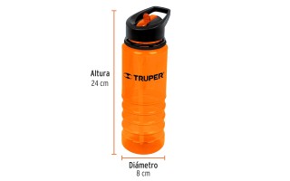 Botella de Agua Truper 65030 740ml Naranja Botella de Agua Truper 65030 740ml Naranja