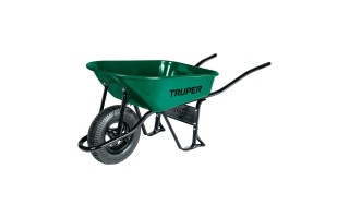 Carretilla Truper 11761 70L Angosta Rueda Inflable Verde Carretilla Truper 11761 70L Angosta Rueda Inflable Verde