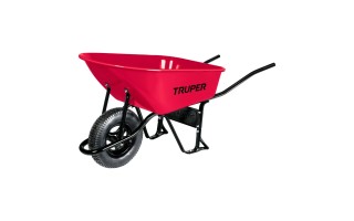 Carretilla Truper 11776 100L Rueda Neum. Rojo Carretilla Truper 11776 100L Rueda Neum. Rojo