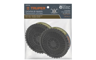 Cartucho Filtro Truper 13733 Vapores Organicos 2u