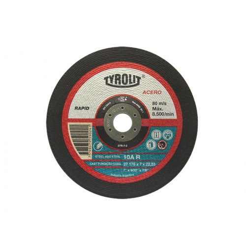 Disco de Debaste Metal Tyrolit 27R 180mm 6,4mm