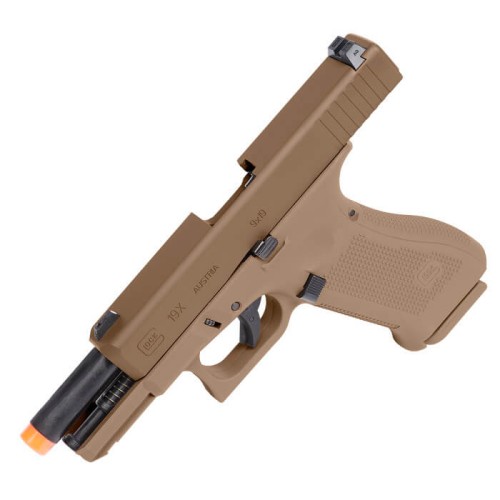 Pistola de CO2 Glock 19X Coyote 6mm